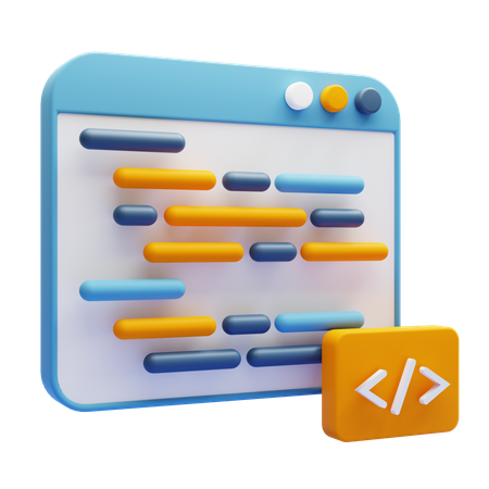 Web Development  3D Icon