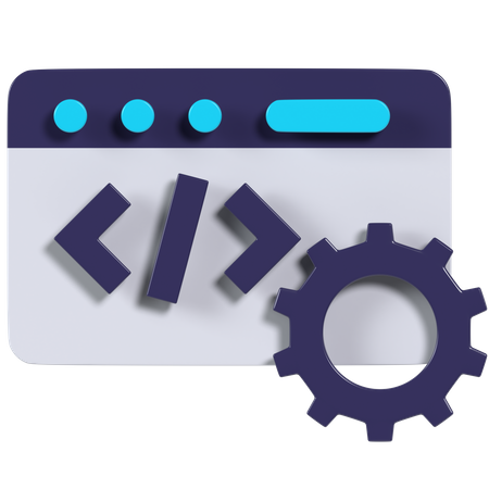 Web Development  3D Icon