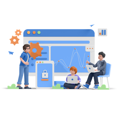 Web Development  3D Icon