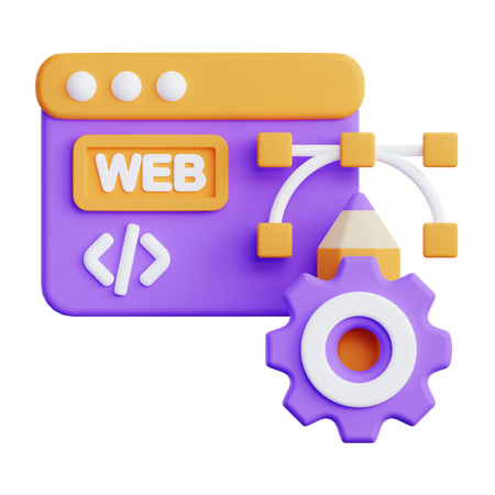 Web Development  3D Icon