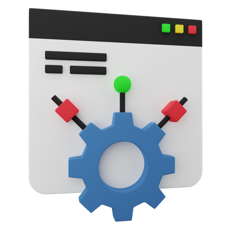 Web Development  3D Icon