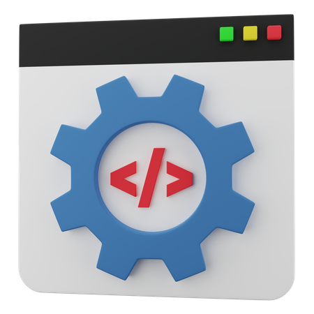 Web Development  3D Icon