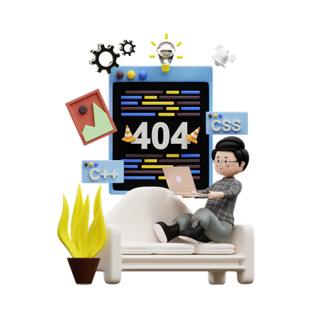 Web Development  3D Icon