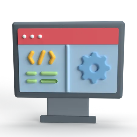 Web Development 3D Icon