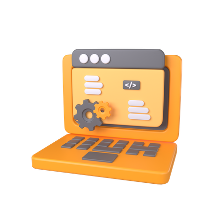 Web Development Configuration  3D Icon