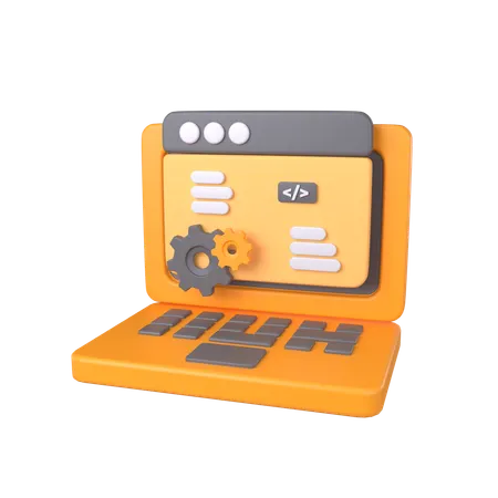 Web Development Configuration  3D Icon