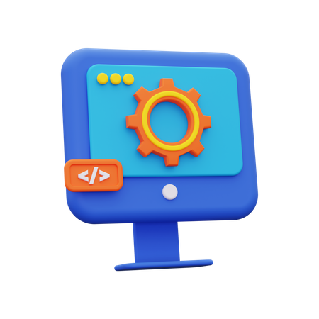 Web Development Configuration  3D Icon