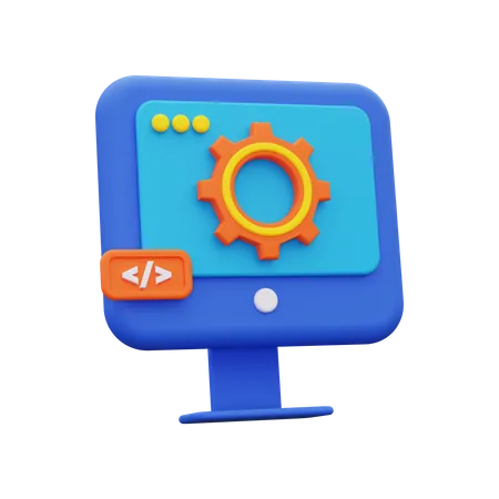 Web Development Configuration  3D Icon