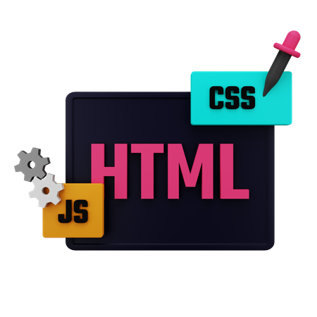 Web Development Languages 3D Icon