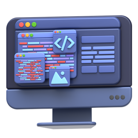 Web Development Online Course  3D Icon