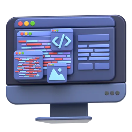 Web Development Online Course  3D Icon