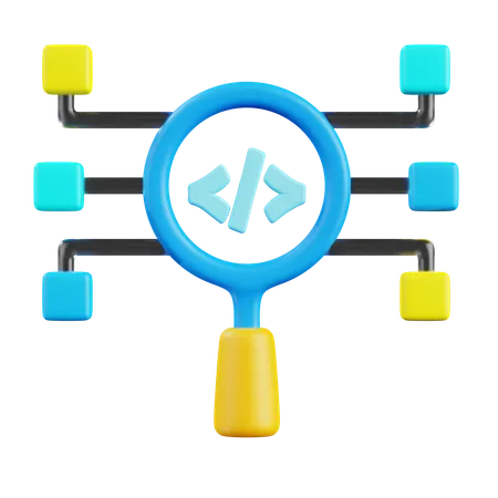 Web Development Research  3D Icon