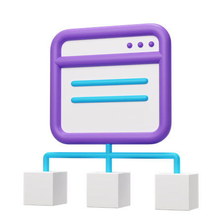 Web-Diagramm  3D Icon