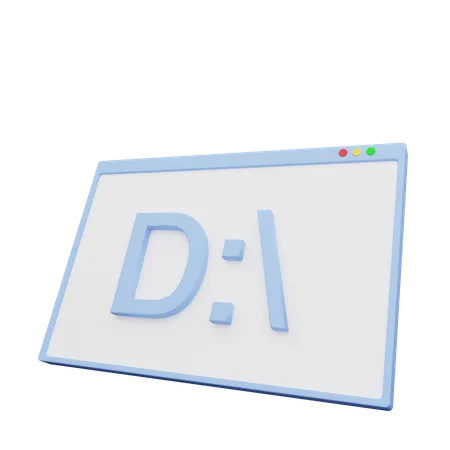 Web Directory D  3D Illustration