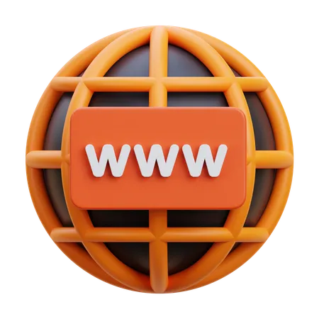 Web domain  3D Icon
