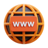 web domain 3d logos