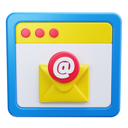 Web-E-Mail  3D Icon