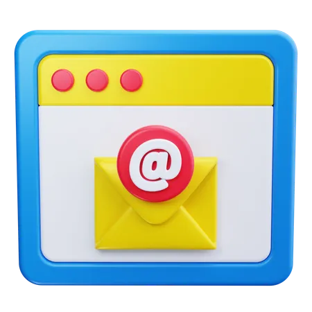 Web-E-Mail  3D Icon