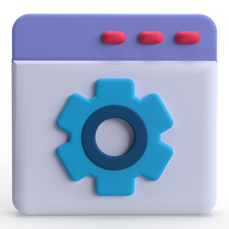 Web-Einstellung  3D Icon