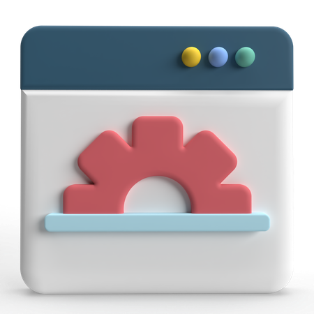 Web-Einstellung  3D Icon