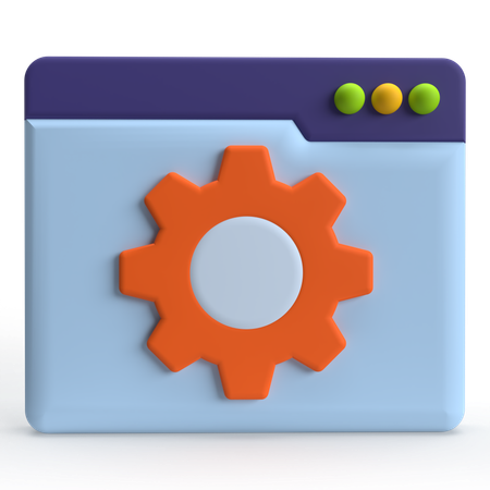 Web-Einstellung  3D Icon