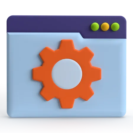 Web-Einstellung  3D Icon