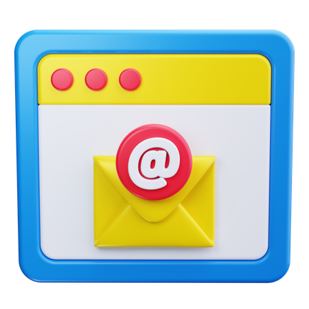 Web Email  3D Icon