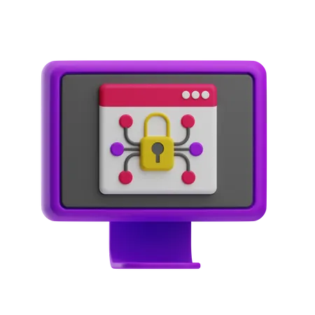 Web Encryption  3D Icon