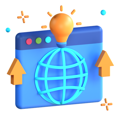 Web-Entwicklung  3D Icon