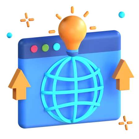 Web-Entwicklung  3D Icon