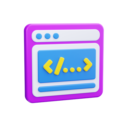 Web Entwicklung  3D Icon
