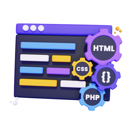 Web Entwicklung  3D Icon