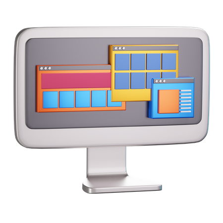Web Entwicklung  3D Icon