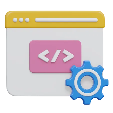 Web Entwicklung  3D Icon