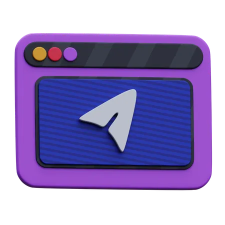 Envoi Web  3D Icon