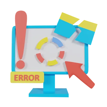 Web Error  3D Icon