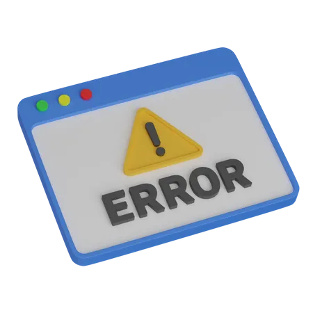 Web Error  3D Icon