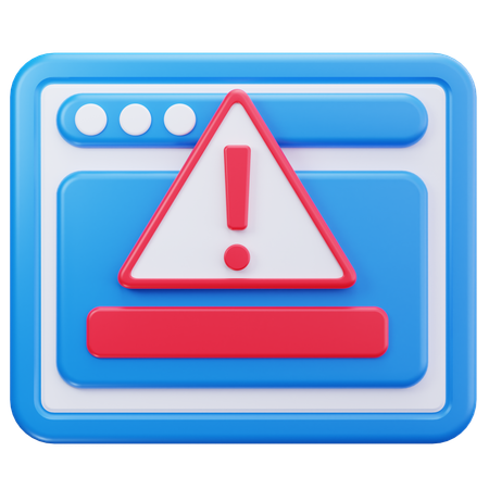 Web Error 3D Icon