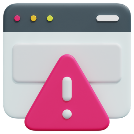 Web Error  3D Icon
