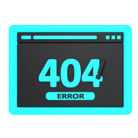 Web error 404  3D Icon