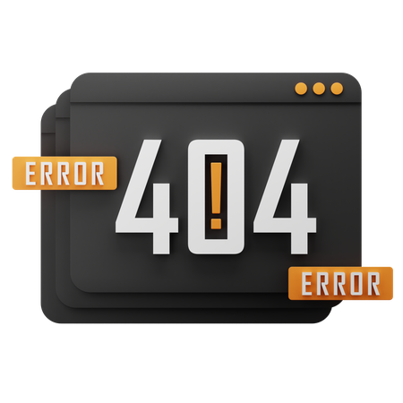 Web Error 404  3D Icon