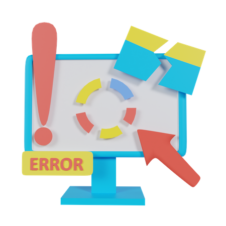 Web Error  3D Icon