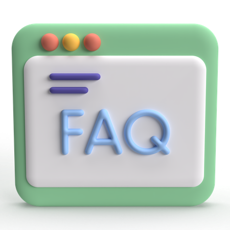 Web FAQ  3D Icon
