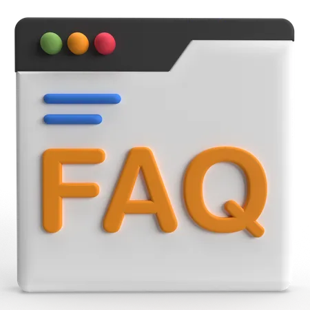 FAQ sur le Web  3D Icon