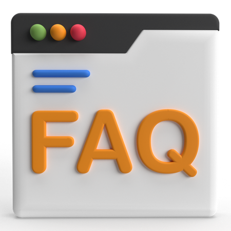 Web FAQ  3D Icon