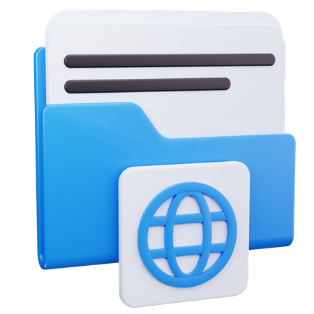 Web Folder  3D Icon