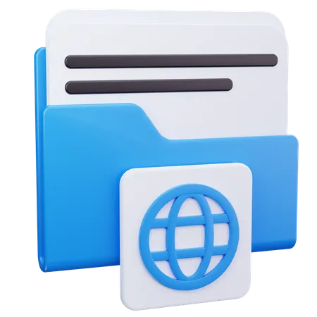 Web Folder  3D Icon