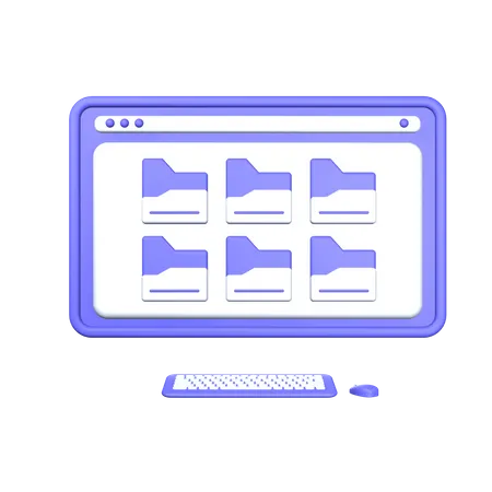 Web Folder 3D Icon