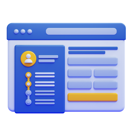 ウェブフォーム  3D Icon