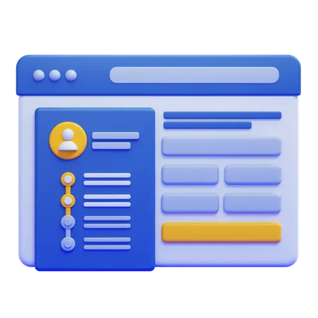 ウェブフォーム  3D Icon